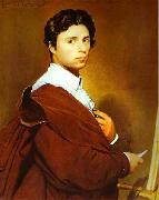 Jean Auguste Dominique Ingres Self portrait at age 24 Germany oil painting artist